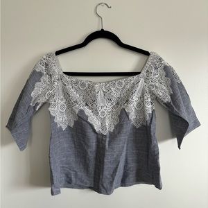 Zara Top with Lace